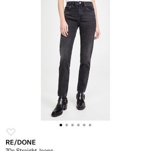 Re/done 70s straight jeans